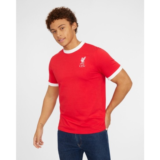 Camiseta retro local Liverpool 1973 de hombre