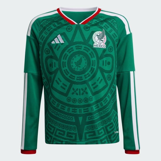 Camiseta de manga larga local de la Copa del Mundo 2026 de México para hombre