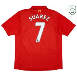 Camiseta retro local hombre Liverpool 2012/13 Suarez #7