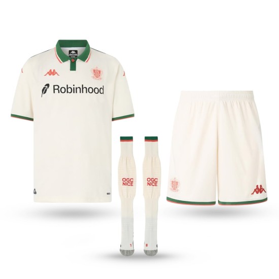Equipación visitante 2025/26 del OGC Nice para niño Equipación visitante 2025/26 del OGC Nice para niño