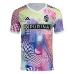 Camiseta Previa al Partido Tercera 2025 del St. Louis City SC para Hombre - Blanca Camiseta Previa al Partido Tercera 2025 del St. Louis City SC para Hombre - Blanca