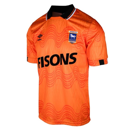 Camiseta Retro de visitante del Ipswich Town 1989/91 para hombre