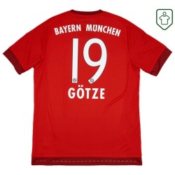 Camiseta retro Bayern Múnich 2015/16 local para hombre Götze #19