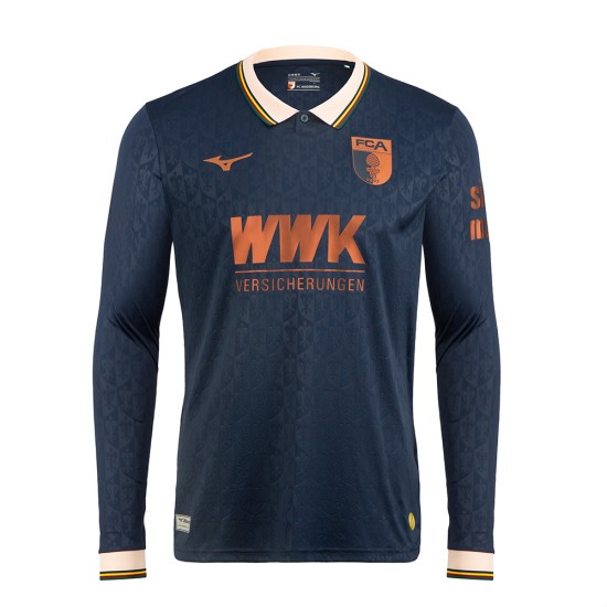 Camiseta Especial Manga Larga 2025/26 FC Augsburg Azul Oscuro Niño