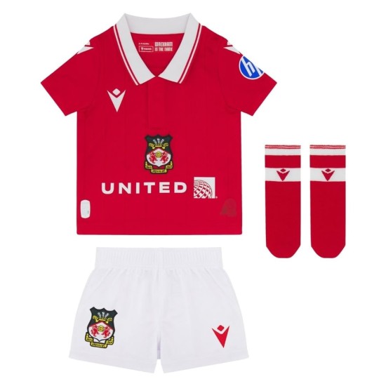 Kit local Wrexham AFC 2025/26 niño Kit local Wrexham AFC 2025/26 niño