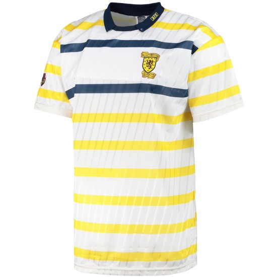 Camiseta retro visitante Escocia 1990 para hombre Camiseta retro visitante Escocia 1990 para hombre