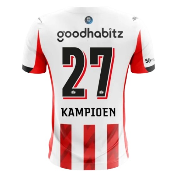 Hombre PSV 2025/26 Camiseta Local Champion #27 Hombre PSV 2025/26 Camiseta Local Champion #27