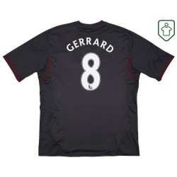 Camiseta retro visitante hombre Liverpool 2011/12 Gerrard #8