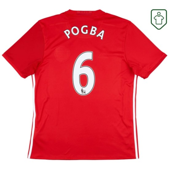 Camiseta retro local hombre Manchester United 2016/17 Pogba #6