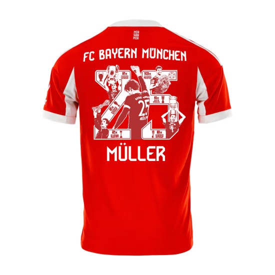 Camiseta Hombre Bayern Múnich 2025/26 Local - Müller #25 Camiseta Hombre Bayern Múnich 2025/26 Local - Müller #25