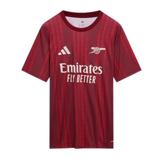Hombre Arsenal 2025/26 Tercera Camiseta Prepartido – Roja
