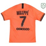 Hombre Camiseta retro visitante PSG 2019/20 Mbappe #7