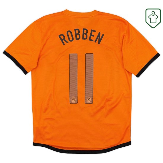Camiseta retro local Países Bajos 2012/13 para hombre Robben #11