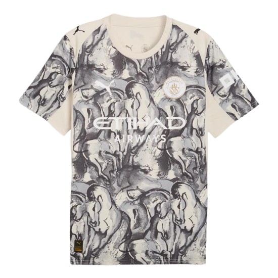 Camiseta Pre-Match Año del Caballo Manchester City 2026 para niño Camiseta Pre-Match Año del Caballo Manchester City 2026 para niño