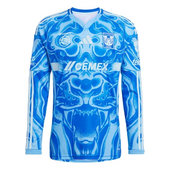 Camiseta visitante manga larga Tigres UANL 2025/26 para niño