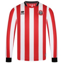 Camiseta de manga larga local 2025/26 del Sheffield United para niño