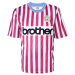 Camiseta Retro de Visitante Manchester City 1988 para Hombre Camiseta Retro de Visitante Manchester City 1988 para Hombre