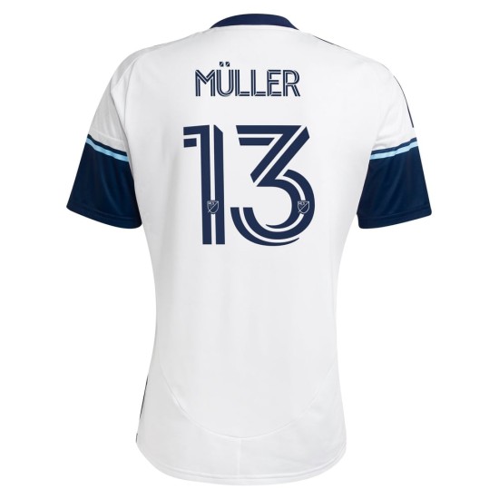 Camiseta Local Vancouver Whitecaps FC 2025 Hombre - Müller #13 Camiseta Local Vancouver Whitecaps FC 2025 Hombre - Müller #13
