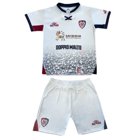 Kit de Visitante del Cagliari Calcio para Niño 2025/26