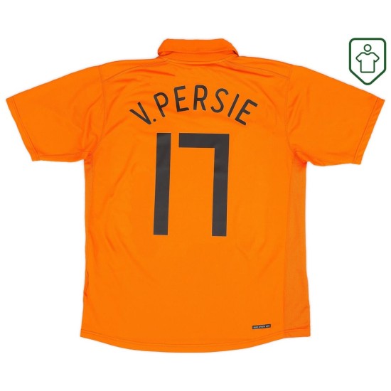 Camiseta retro local Países Bajos 2006/08 para hombre V.Persie #17