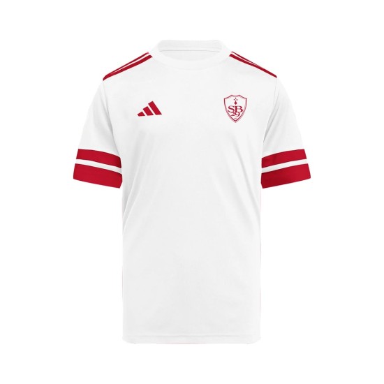 Tercera camiseta de calentamiento Brest 2025/26 niño – blanca