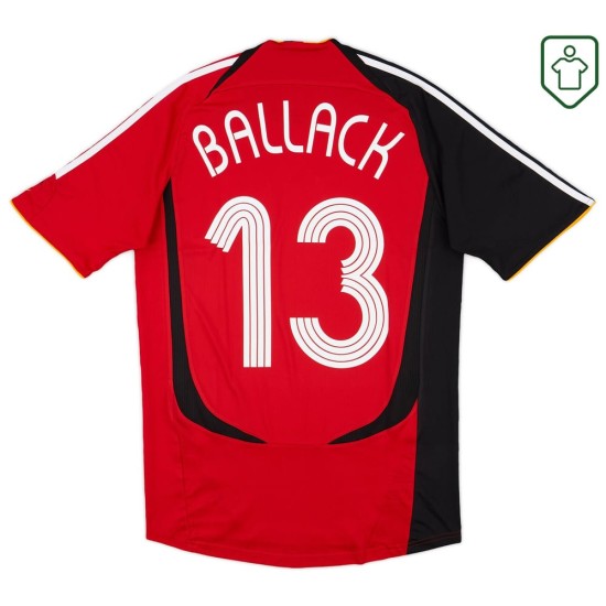 Camiseta retro visitante Alemania 2005/07 para hombre Ballack #13 Camiseta retro visitante Alemania 2005/07 para hombre Ballack #13
