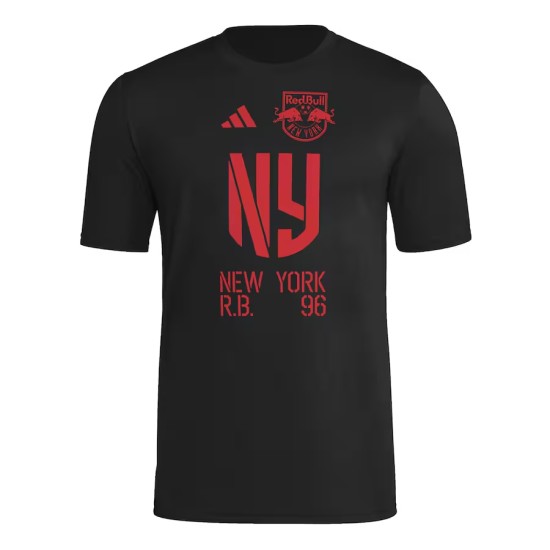 Camiseta Tercera Hook AEROREADY 2025 del New York Red Bulls para Niño - Negra Camiseta Tercera Hook AEROREADY 2025 del New York Red Bulls para Niño - Negra