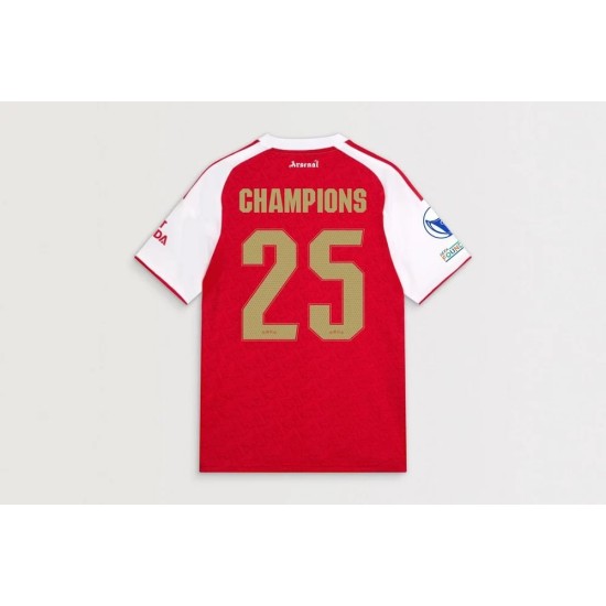 Camiseta Niño Arsenal 2025/26 Local Campeones UWCL