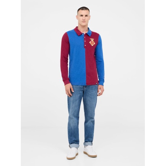 Camiseta Retro de Manga Larga Casa FC Barcelona 1899 para Hombre Camiseta Retro de Manga Larga Casa FC Barcelona 1899 para Hombre