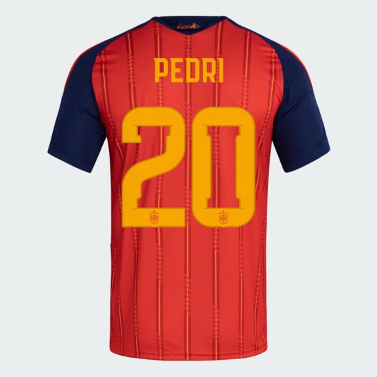Camiseta Oficial Local España 2026 Mujer PEDRI #20 Camiseta Oficial Local España 2026 Mujer PEDRI #20