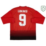 Camiseta retro local manga larga hombre Manchester United 2018/19 Lukaku #9
