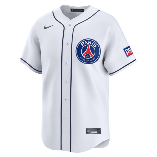 Camiseta Mujer PSG x MLB 2025/26 Edición Limitada - Blanca Camiseta Mujer PSG x MLB 2025/26 Edición Limitada - Blanca