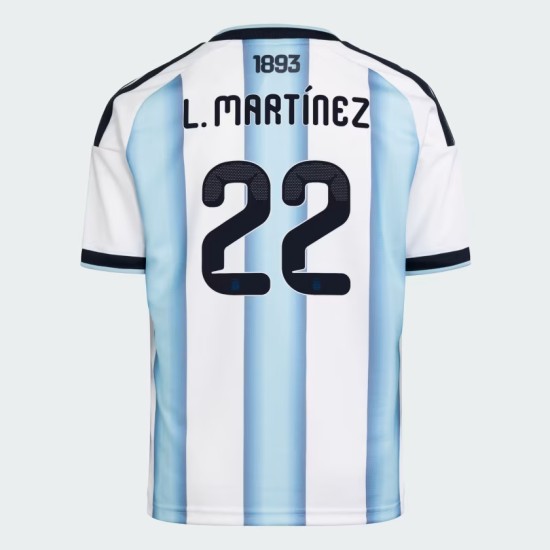Camiseta Oficial Local Argentina 2026 Hombre L. MARTÍNEZ #22
