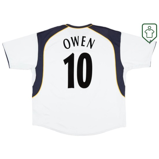Camiseta retro visitante hombre Liverpool 2001/03 Owen #10