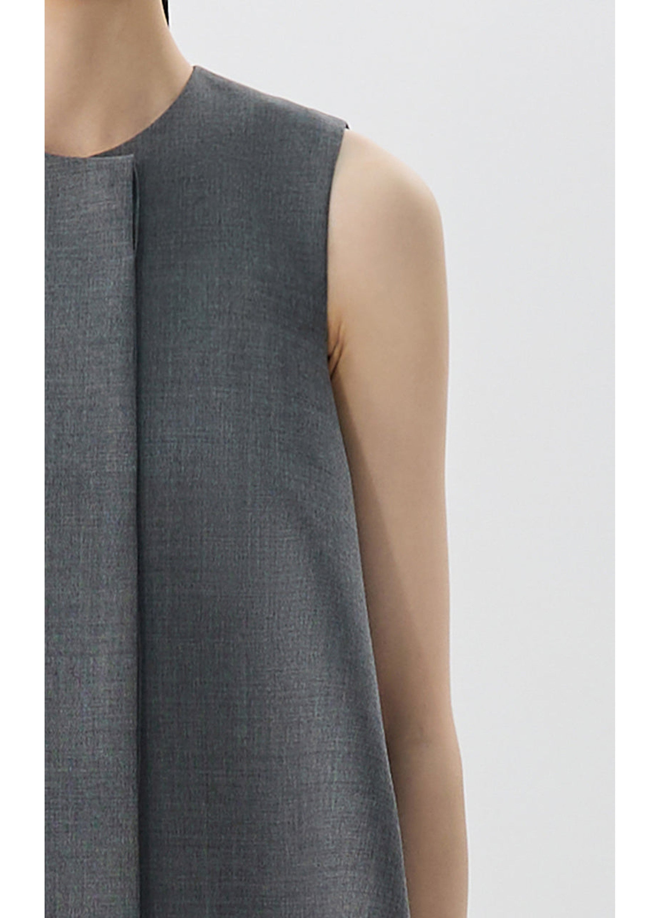 Vestido tipo A de seda morera