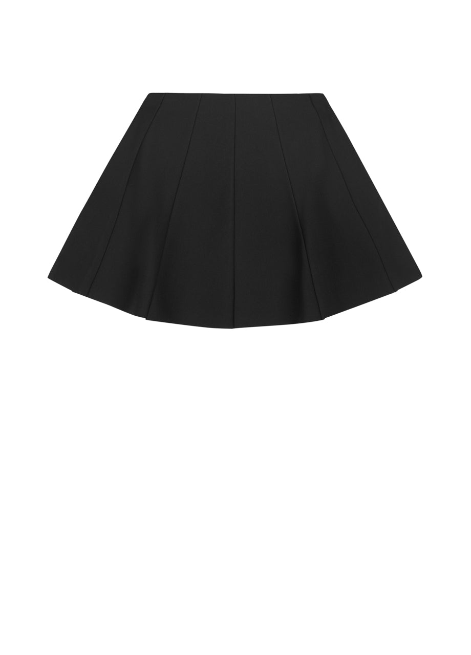 Falda de punto con corte ceñido en la cintura