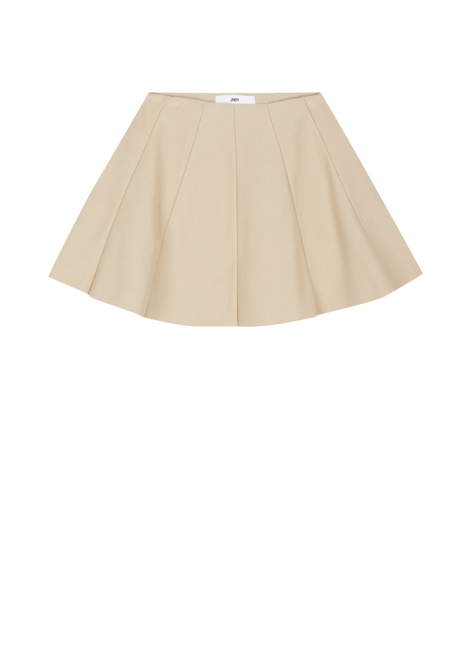 Falda de punto con corte ceñido en la cintura