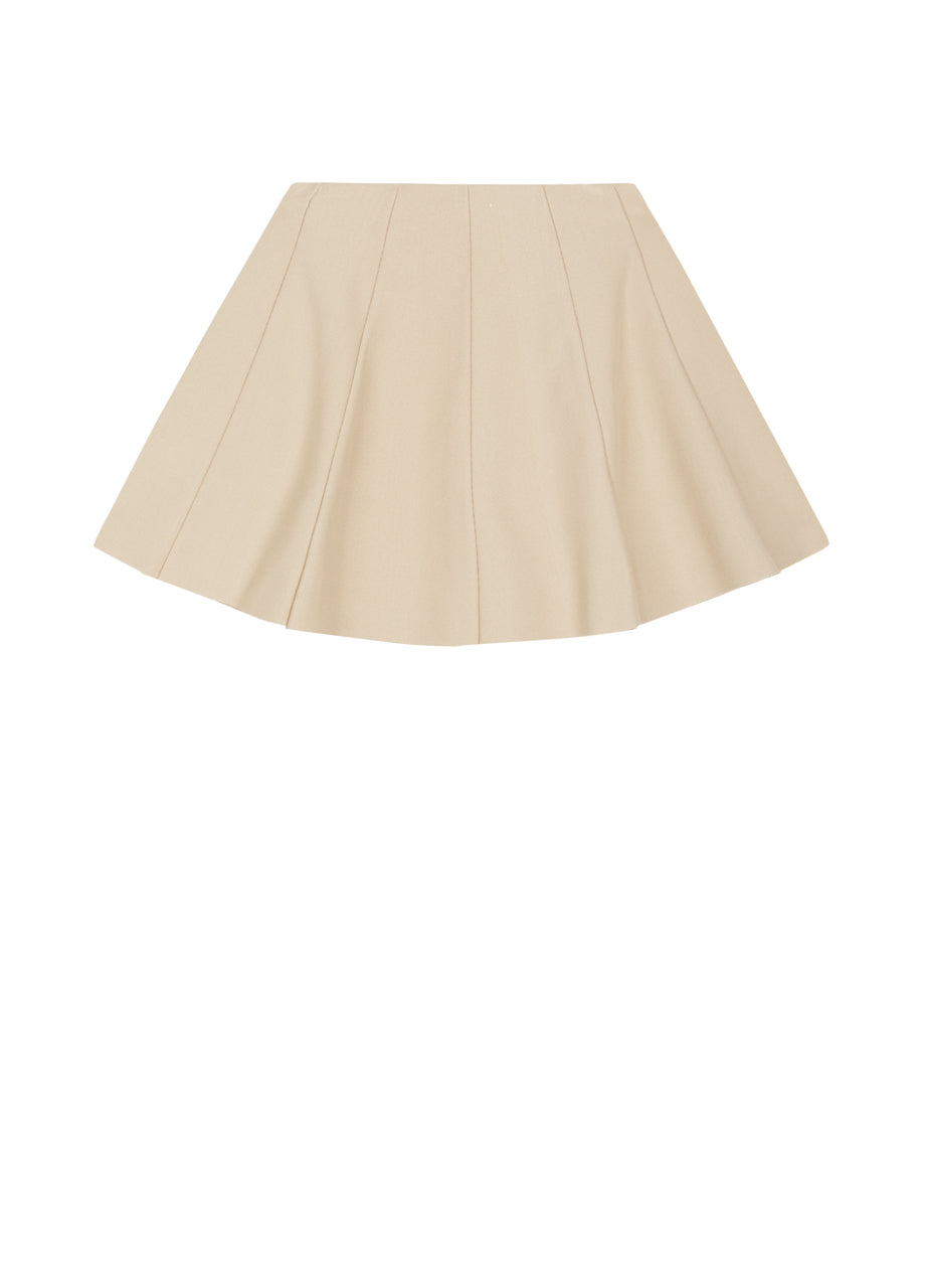 Falda de punto con corte ceñido en la cintura