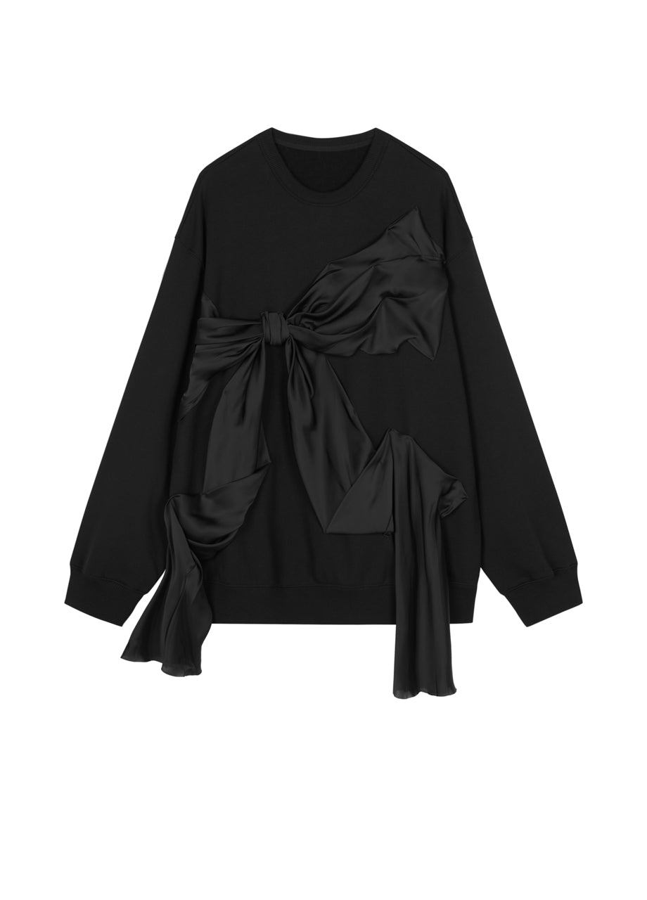 Sudadera con capucha tridimensional con lazo de industria pesada